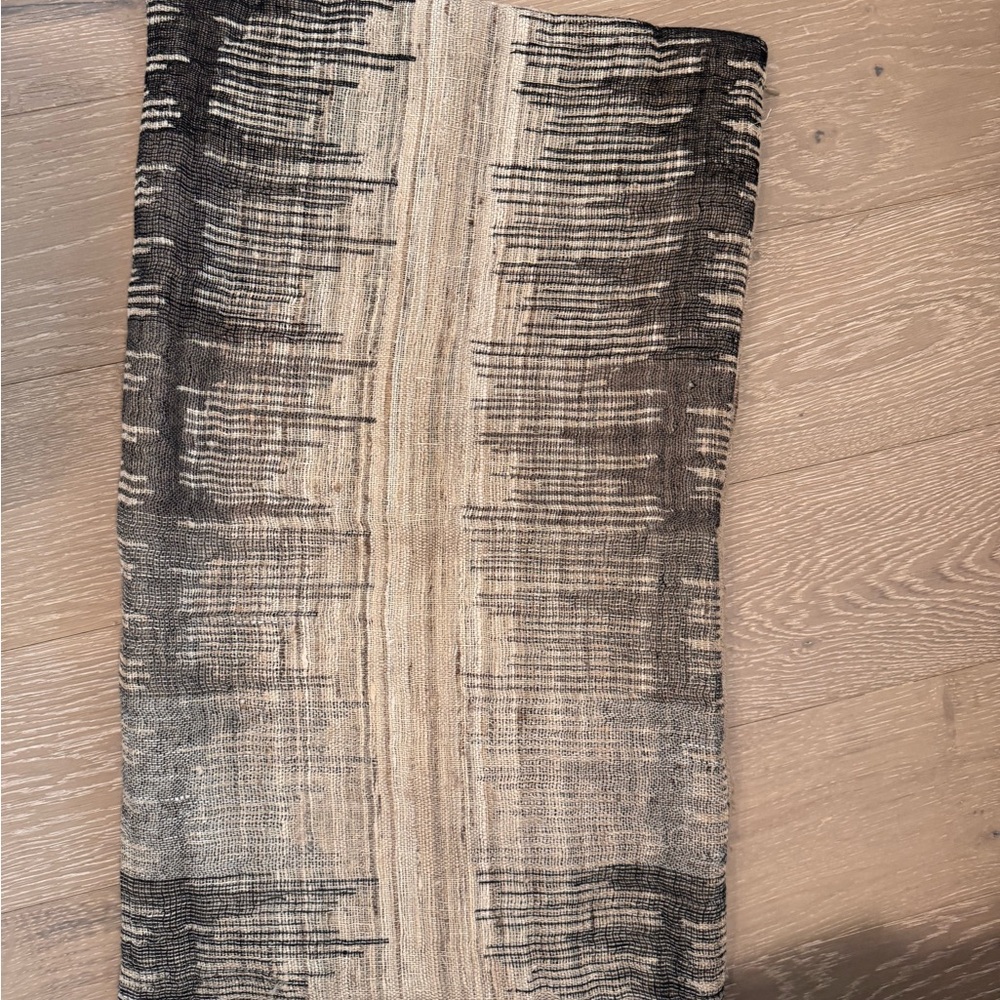 Restoration Hardware Black and Cream Pillow Cover